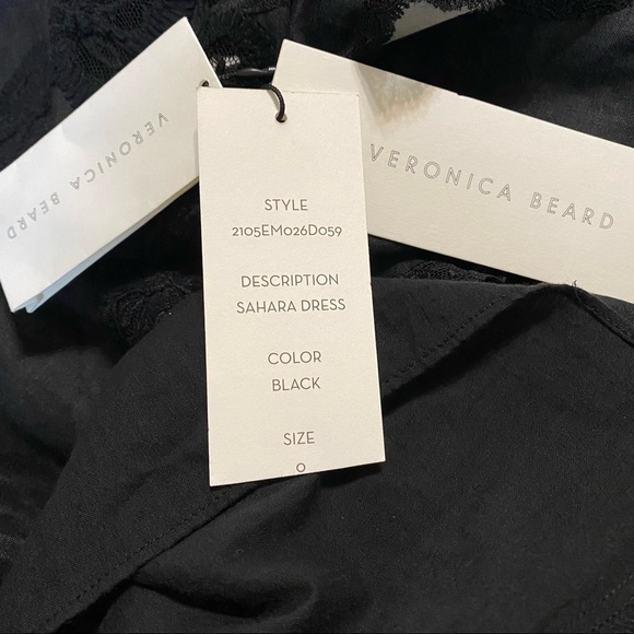 NEW Veronica Beard Sahara Embroidered Black Sleeveless Mini Dress NWT - Picture 10 of 12